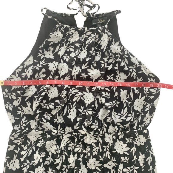 Suzanne Betro sleeveless black and white floral dress - Picture 9 of 12